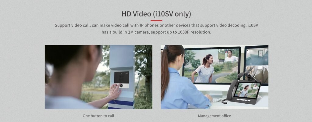 Fanvil i10S i10SV i10SD SIP Audio Video Intercom application